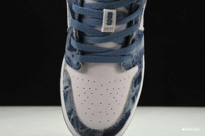 DM8947-100 Jordan 1 Low Air “Washed Denim” 0919